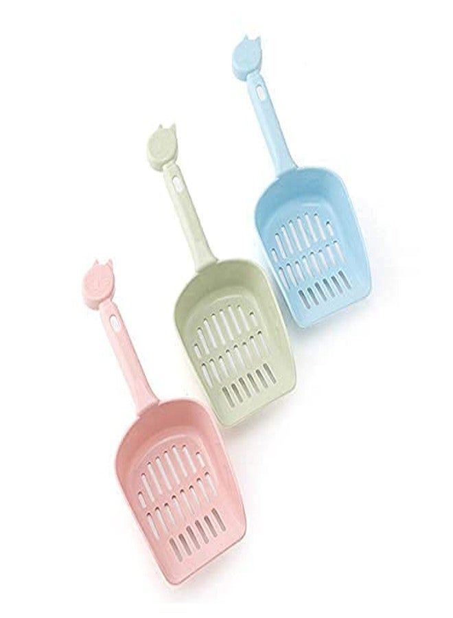 D&C PAWS Heavy Duty Plastic Portable Pet Dog Poop Scooper Cat Sand Shovel Pooper Scooper Ideal for Cleaning Cats and Dog Potty and Waste - Multicolor (Pack of 2) - Image 5